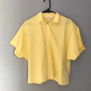 Zara boxy button up blouse